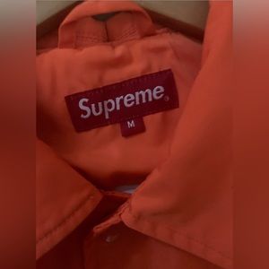 Supreme Gonz Logo Coaches Jacket Orange